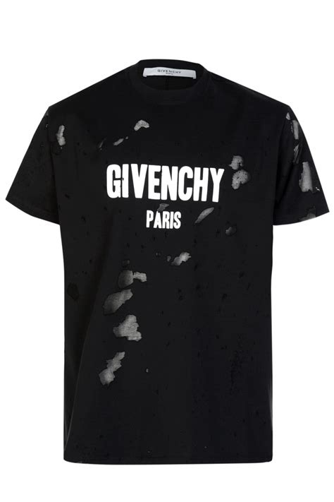 t-shirts givenchy|givenchy distressed t shirt.